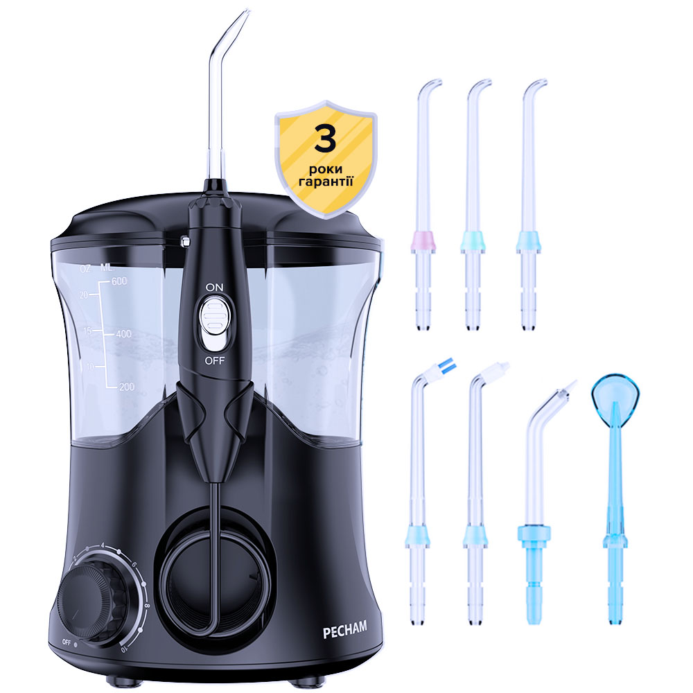 Іригатор PECHAM Professional Black Edition  + річний запас насадок