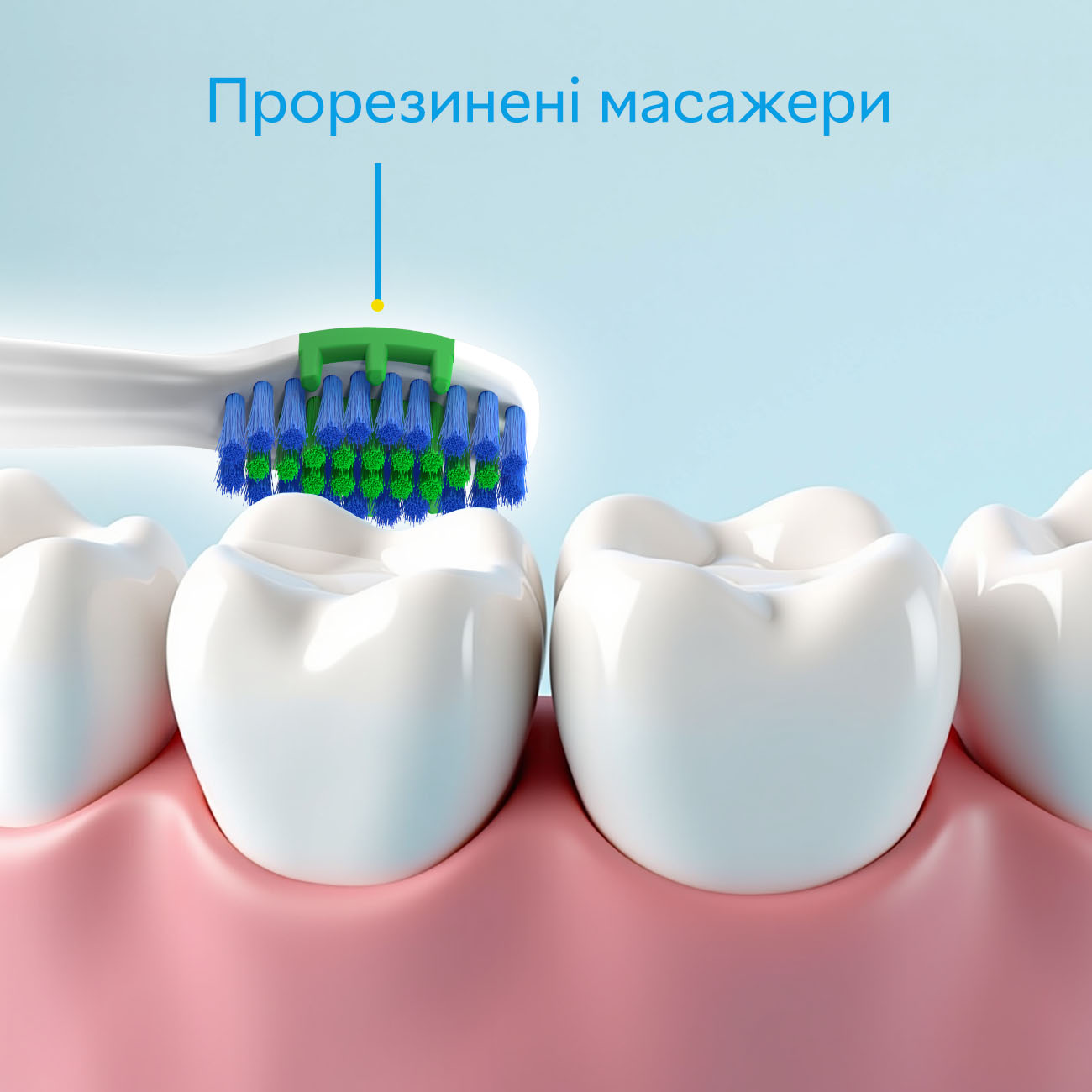 Насадки для масажу ясен до електричної зубної щітки PECHAM Travel білі