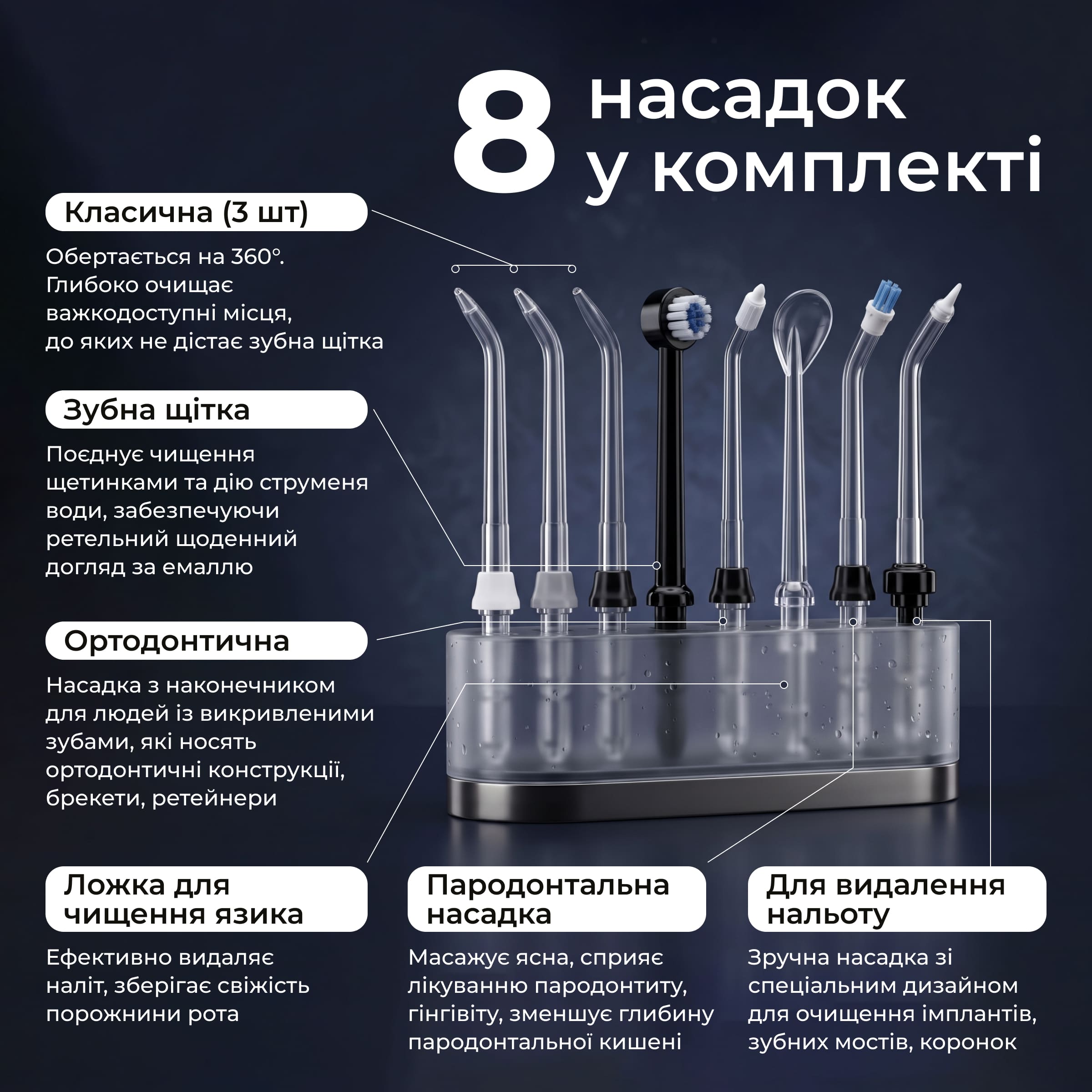 Іригатор PECHAM Professional Black Edition  + річний запас насадок