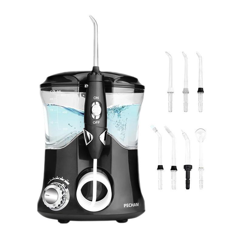 Комплект Іригатор PECHAM Professional Edition Чорний + Звукова електрична зубна щітка PECHAM Travel 50%