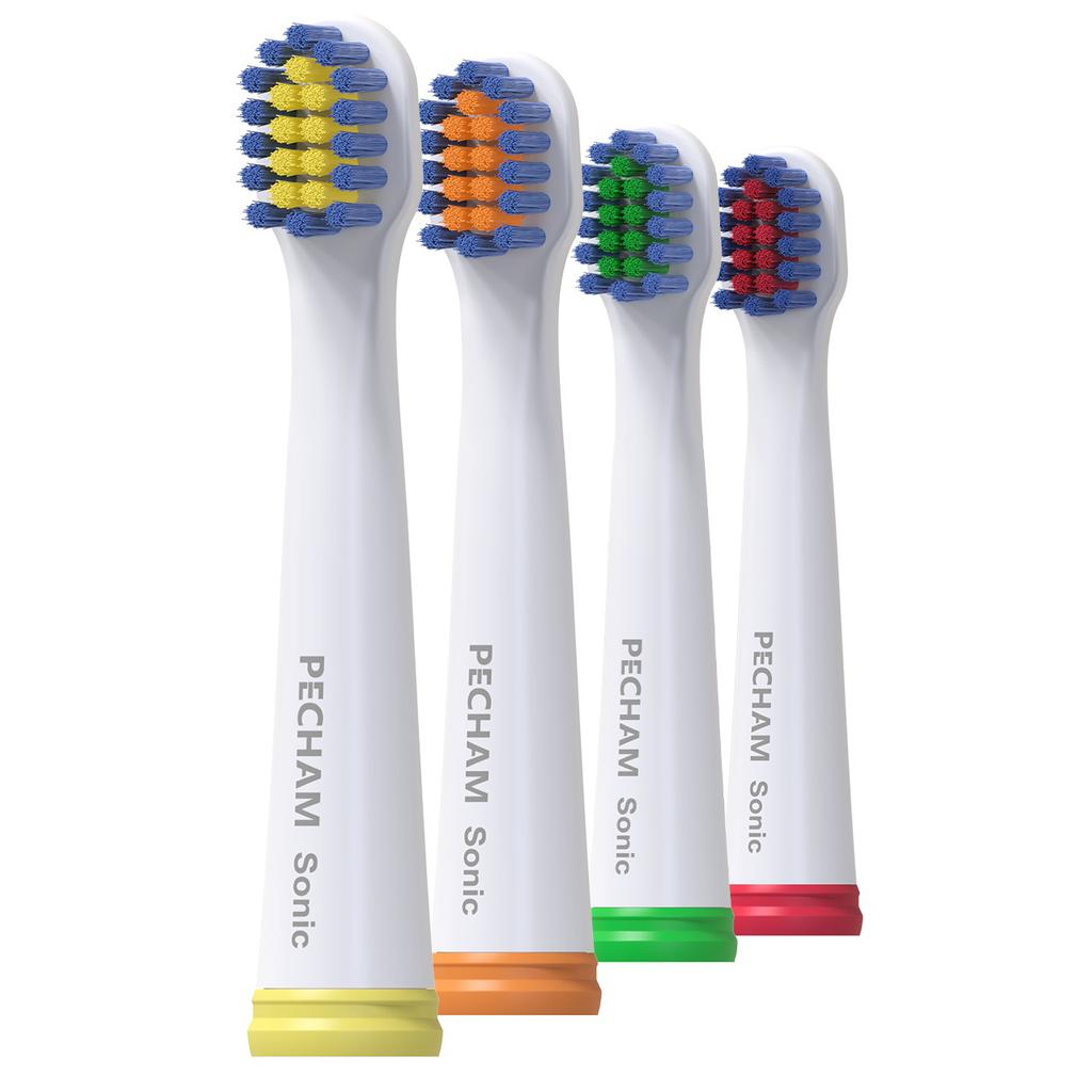 Насадки м'які/дитячі до електричної зубної щітки PECHAM білі