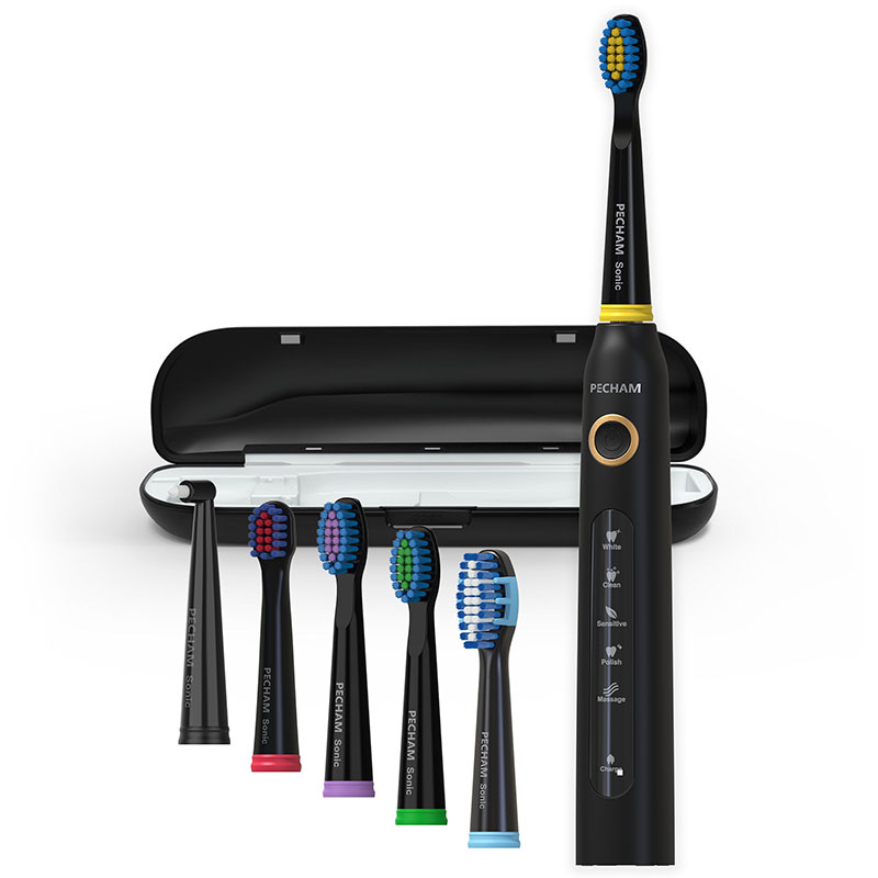 Комплект Іригатор Travel PC-5240 Black + Звукова електрична зубна щітка PECHAM Travel 50%